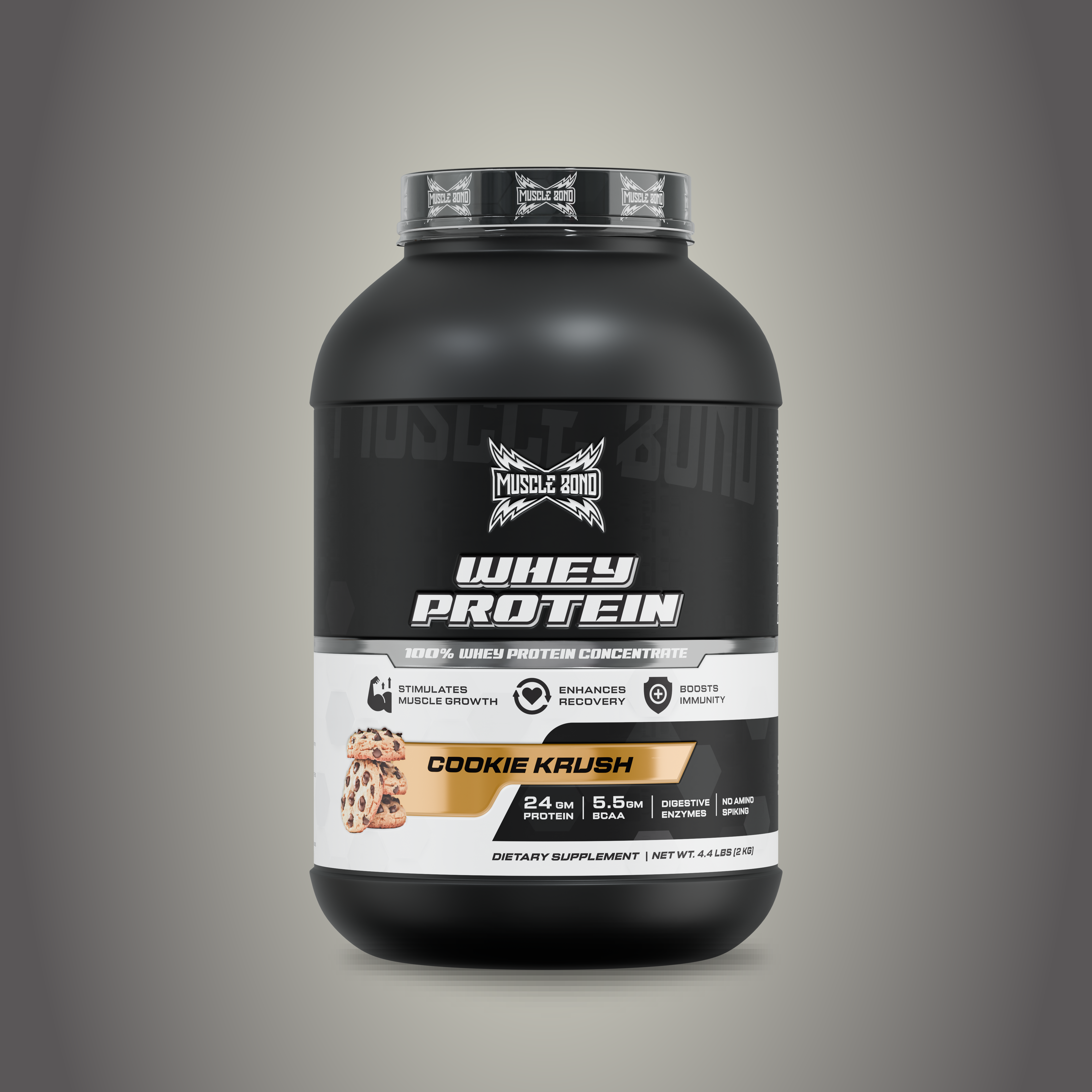 Muscle Bond Whey Protein - Cookie Krush Flavor