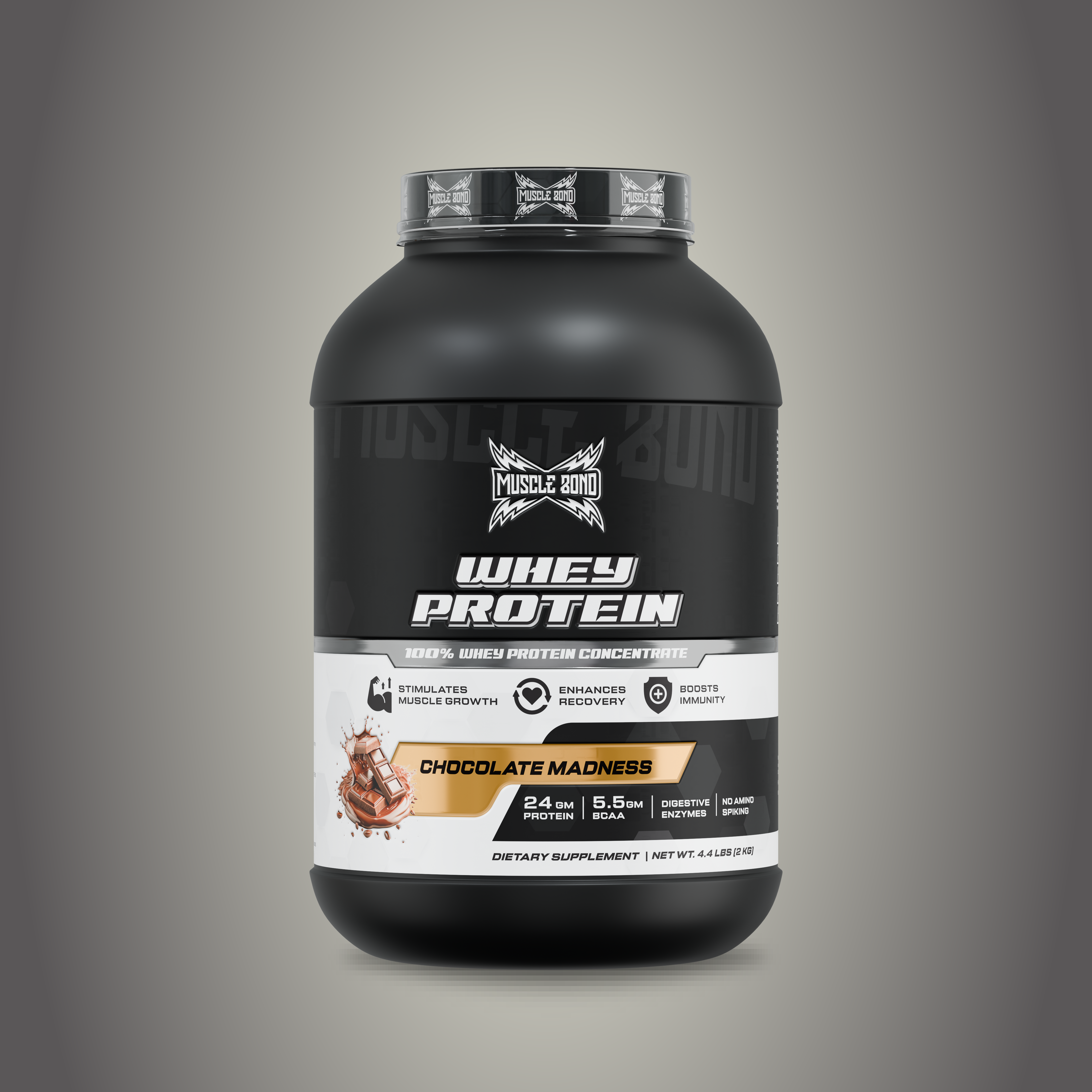 Muscle Bond Whey Protein - Chocolate Madness Flavor
