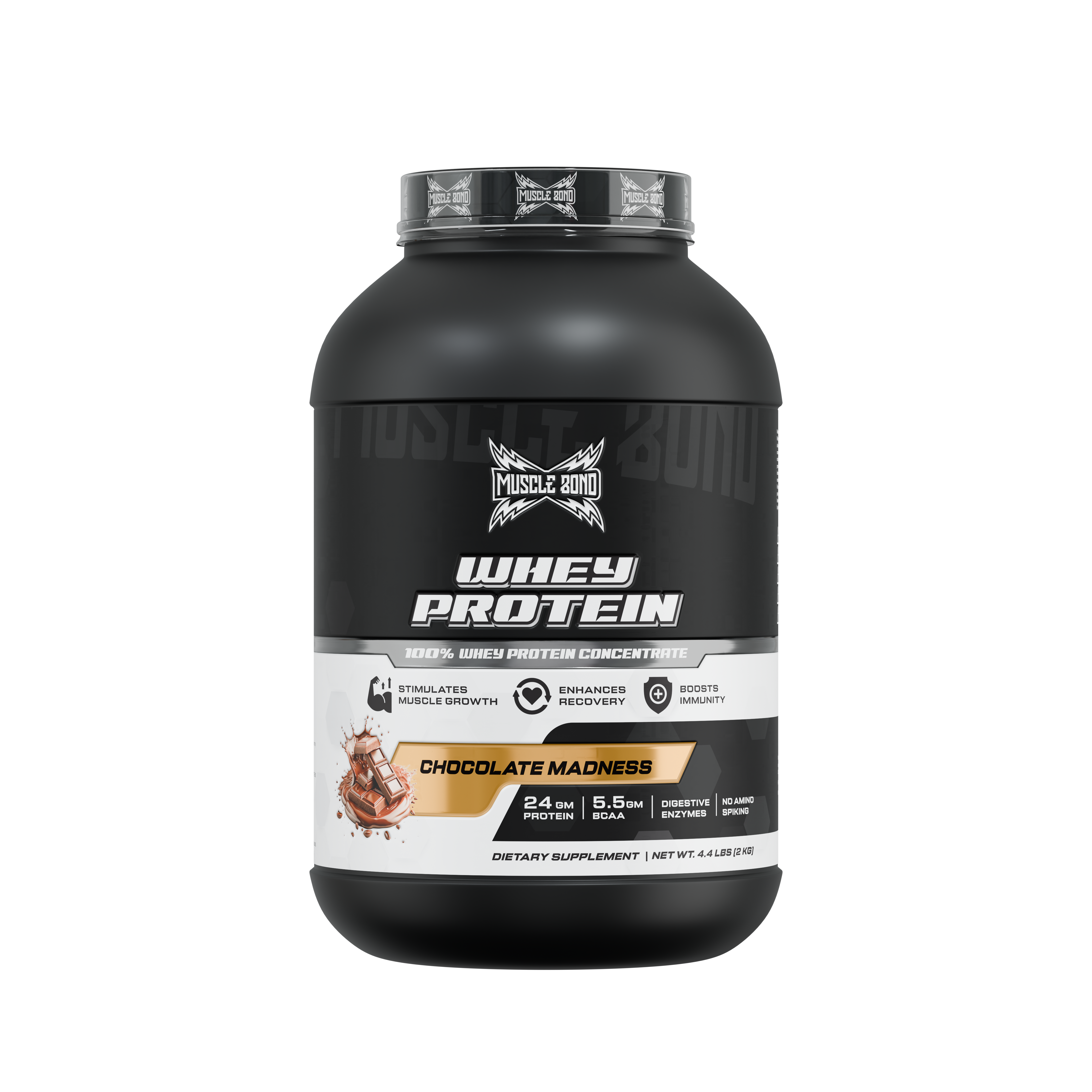 Muscle Bond Whey Protein - Nutritional Information